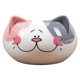 thumbnail image 1 of Adorable maceta adorno de escritorio cerámica pintada a mano creativa pequeña Gato Oreja Rosa Gris kusrkot Maceta suculenta, 1 of 8