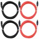 thumbnail image 1 of Extensión de Cable Solar SolarLix 2Kits 3m C.10 6mm Hembra y Macho MC4 2 Negros 2 Rojos. Total 12 m Cable y Conectores, 1 of 1
