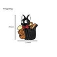 thumbnail image 3 of Brooch Pins con dibujos animados de gato negro con lazo rojo y pan, 3 of 3