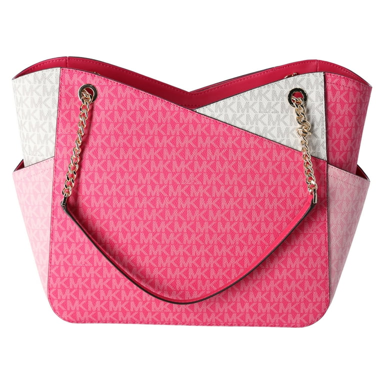 Michael Kors Jet Set Large Chain Tote, Electric Pink Multi
