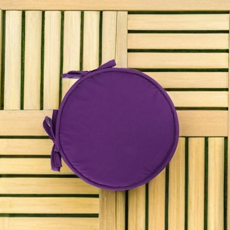 WRITWAA 1Pc Purple Seat Cushion Round for Home Office Chair with Material