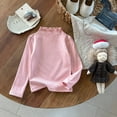 thumbnail image 2 of Chandail pour Tout-Petites pour Filles Rose Chandail à Manches Longues Filles Hauts d'Automne pour Enfants Col Rond T-Shirts Basiques Coton Chandail Décontracté pour Enfants Mode Filles 1-2 Ans, 2 of 7