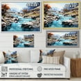 thumbnail image 4 of Designart "Endless Journey by the Turquoise River II" Landscapes Floater Framed Wall Art Print, 4 of 7