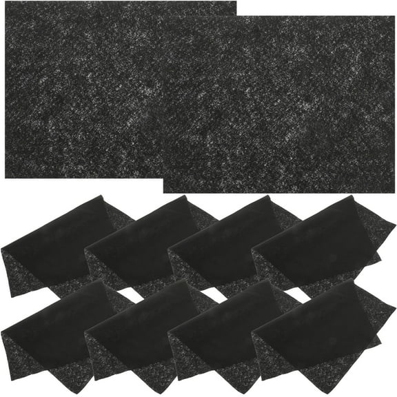 ELAYARD Non-Scratch Microfiber Glass Cleaning Cloths Black Water Absorbent 10Pcs