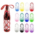 thumbnail image 3 of Sulaicai Multi-use Silicone Storage Bag Organizer, Silicone Wine Carrier Bag, Handheld Bottle Mesh Coaster & Drink Holder for Wine, Water Bottles, Fruits, Hot Dishes, Stable Placement, 1pc, 3 of 3