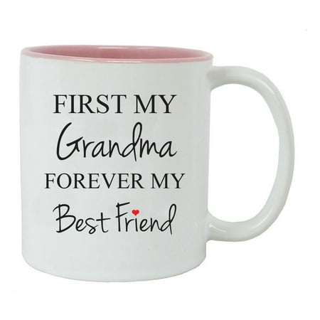 First My Grandma Forever My Best Friend 11-Ounce Ceramic Coffee Mug, (Best Lines For Best Friend)
