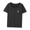 thumbnail image 3 of Camiseta de mujer de verano para mujer, camiseta básica suave y sencilla para el trabajo, Camping, playa XL, 3 of 7