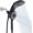 Matte Black, variant on High Rain Shower with Handheld Combo Fixed Showerhead Shower Set 10 Sprays Detachable Hand Held Showerheads -in System Chrome Polished