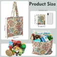thumbnail image 2 of Sac de Courses Pliable Ethnique Rétro Vintage - Tissu Lavable Écologique, 2 of 4