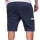 thumbnail image 4 of pstuiky Pantalones cortos para hombre, Pantalones cortos de trabajo para hombre, de verano, finos, holgados, de pierna recta, con múltiples bolsillos y cremallera, informales, 4 of 9