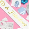thumbnail image 4 of TIELUTT Customizable Sparkling Letter Shoulder Strap Leather Ribbon 160 × 9.5cm Birthday Party/Graduation Event Wristbands 1000 Count Event Planner Organizer Book Party Flag Streamers Party Flags Part, 4 of 6