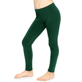 Stretch Is Comfort Stretchy Girl s Cotton Leggings Olive Green X Large Walmart