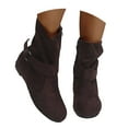 thumbnail image 5 of Fashion Retro Boots Heels Shoes Short Breathable Women's Zipper High Women's Boots, 5 of 7