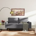 thumbnail image 2 of Enor Furniture Lauring 70" Upholstered Modern Velvet Sofa in Gray, 2 of 13