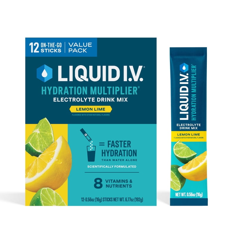 Liquid I.V. Lemon Lime Powder Mix, 12 Packets photo 2