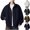Dark Blue, variant on Men's Loose Fit Windbreaker Long Sleeve Track Jacket Casual Baggy Fashion Streetwear Fall Stand Collar Full Zip Bomber Coat with Side Pockets, Coffee, M