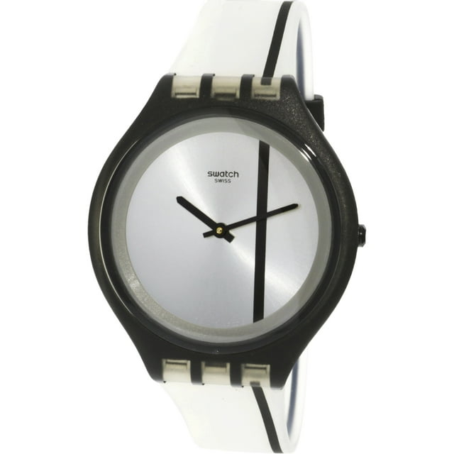 Swatch Skinthrough SVUB102 Black Silicone Swiss Quartz Fashion Watch