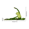 thumbnail image 2 of Yuedong Lawn Frog Figurines Ornament Garden Lamp Light Solar Powered For Home Desk Durable Animal Decoration Resin Decorative, 2 of 16