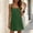 Army Green, variant on Prom Dress Mother Of The Bride Sundress Vacation Dresses A Line Fashion Women's Casual Pocket Sleeveless Solid Color Summer Mini Dress Dersses Army Green 2X