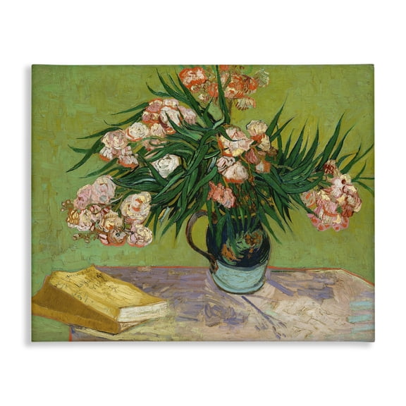 Stupell Industries Cottage Reading Table Pink Green Van Gogh Classical Canvas Art, 20 x 16, by Vincent Van Gogh