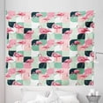 thumbnail image 1 of Vintage Florida Tapestry, Quartered Rounds Representation and Pink Flamingos Abstract Themed Motif, Fabric Wall Hanging Decor for Bedroom Living Room Dorm, 5 Sizes, Multicolor, by Ambesonne, 1 of 1