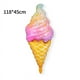 thumbnail image 2 of Globo de aluminio con forma de cono de helado, globo de película de aluminio, decoración de fiesta de verano con forma de helado, papel de aluminio para niños, 2 of 3