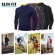 thumbnail image 3 of Camisas de compresión de manga larga para hombres, parte superior deportiva de secado rápido, entrenamiento elástico, 3 of 7