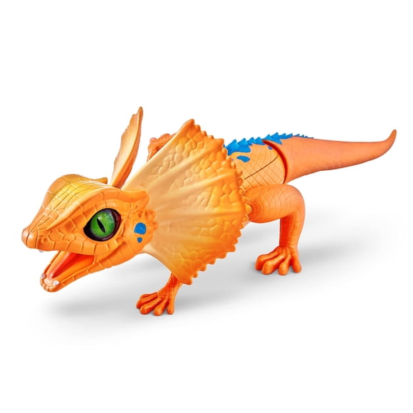 Robo Alive Lurking Lizard Series 3 Orange de ZURU Juguete electrónico interactivo para reptiles con luz robótica alimentada por batería que se mueve (naranja)
