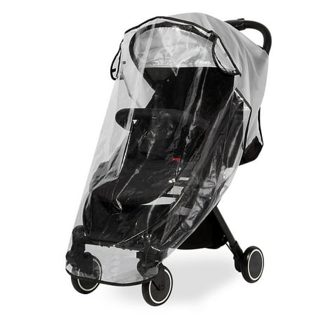 RUseeN Stroller Rain Cover, Universal Travel Weather Shield Breathable Baby Stroller Rain Cover for Windproof, Clear Visibility, Waterproof, Protect from Sun Dust Snow