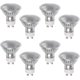 thumbnail image 1 of GU10 50W Halogen Bulb, 8 Pack GU10 Halogen Spotlight, 220V, 2800K Warm White, Dimmable GU10 Halogen Bulb, 1 of 5