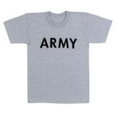T-Shirt, Soffe, "Army", S/S, Gray, Size 2XL, 3 Pack
