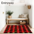 thumbnail image 3 of ODIKA 5'x7' Machine Washable Non-Slip Area Rug, Festive Buffalo Plaid Holiday Xmas Decoration High Traffic Rug with Pad, Red, 627581, 3 of 8