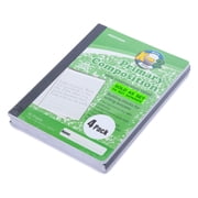 Mintra Primary Composition Notebook 4PK - Full Page - Assorted - Flexible Hardcover (09271) - 80 Sheets