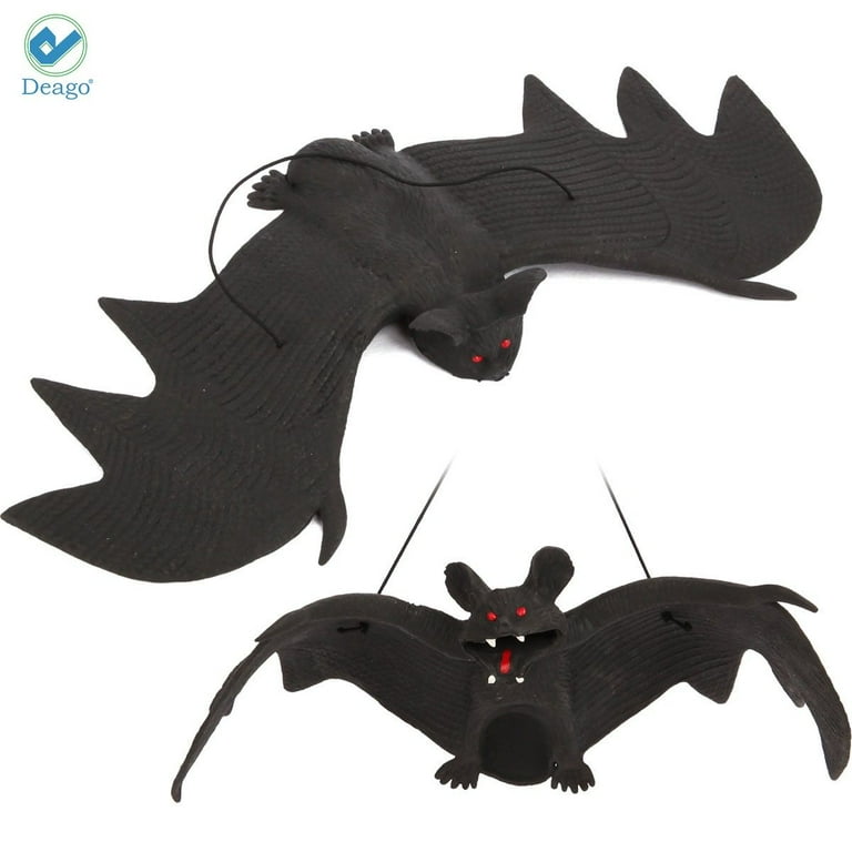 Rubber Bats Pack of 8 Halloween Props Rubber Bats Pack of 8 Halloween Props