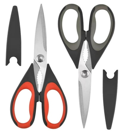 

Alexda 2PACK Heavy Duty Kitchen Shears Premium Ultra Sharp Scissors Multi Utility Kitchen Scissors Set Poultry Shears Stainless Steel Sharp