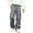Gray, variant on BXJX Boys Cargo Pants 14-16, Straight‑Leg Side Stripe Multi Pocket Elastic Waist Casual Trousers