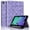 Purple, variant on ELEHOLD Case for iPad Mini 7th 6th Generation, PU Leather Case with Pencil Holder,Shockproof Soft TPU Folio Stand Cover,Black