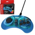 thumbnail image 4 of Retro-Bit Offical SEGA Genesis 8-button Arcade Pad USB Port Controller Gamepad for PC Mac - Clear Blue, 4 of 4