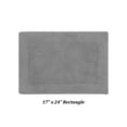thumbnail image 4 of Better Trends 17" x 24" Premium Bathroom Rugs 100% Cotton Soft Reversible Tufted Bath Mat Water Absorbent Bath Rug Ideal for Bathroom Shower and Tub Use (Gray) Edge Collection, 4 of 6