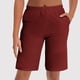 thumbnail image 1 of Pantalones de dormir de cinco cuartos informales finos de color liso para mujer, 1 of 7