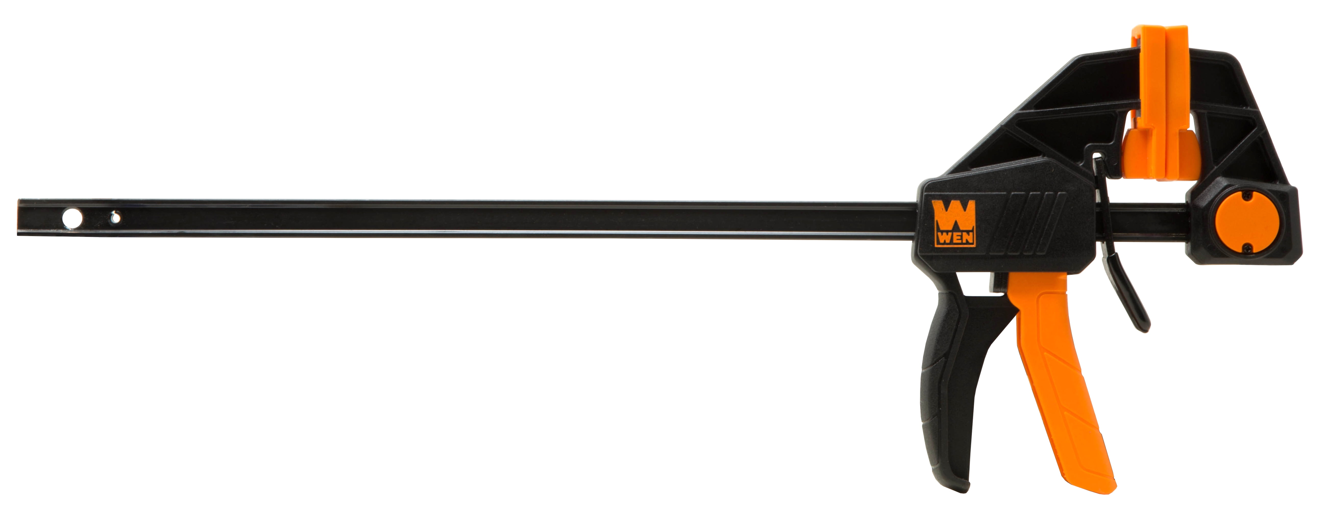 WEN 12-Inch Heavy Duty Steel Bar Clamps and Spreaders with 2.3-Inch Throat, Two Pack