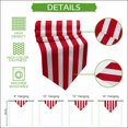 thumbnail image 5 of Red Striped Table Runner Linen Burlap Table Runner 90 Inches Long Classic Abstract Horizontal Stripes Line Dresser Scarves for Kitchen Island Coffee Dining Room Party Wedding Holiday Decor 13"x90", 5 of 8