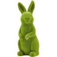 thumbnail image 2 of Easter Artifical Rabbit Horticulture Green Flocking Moss Rabbit Sculpture Desktop Living Room Garden Easter Rabbit Ornament Decoration, 5.5in/ 6.3in, 2 of 8