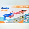 thumbnail image 2 of Light Up Airplane Launcher Summer Toys Outdoor Birthday Gift Foam Glider Planes Pistola De Avion, 2 of 4