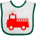 thumbnail image 3 of Inktastic Cute Red Firetruck Boys or Girls Baby Bib, 3 of 4