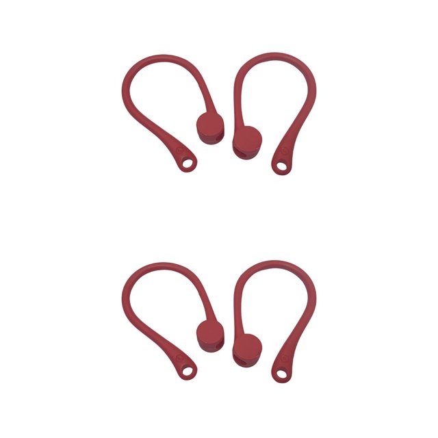 sweethay Gancho antipérdida para auriculares, gancho antipérdida para auriculares inalámbricos, gancho antipérdida, accesorios antipérdida, 2 uds. Rojo 2piezas