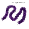 thumbnail image 3 of Clearance! Ynlkorvg Party Adornment 6.5 Feet Christmas Foil Garland Decoration for Holiday Tree Walll Rail Home Event Purple Party Supplies Purple, 3 of 4