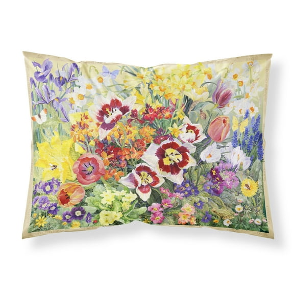 Spring Floral by Anne Searle Fabric Standard Pillowcase