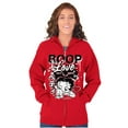 thumbnail image 3 of Cool Kanji Style Betty Boop Love Zip Hoodie Sweatshirt Women Brisco Brands L, 3 of 5