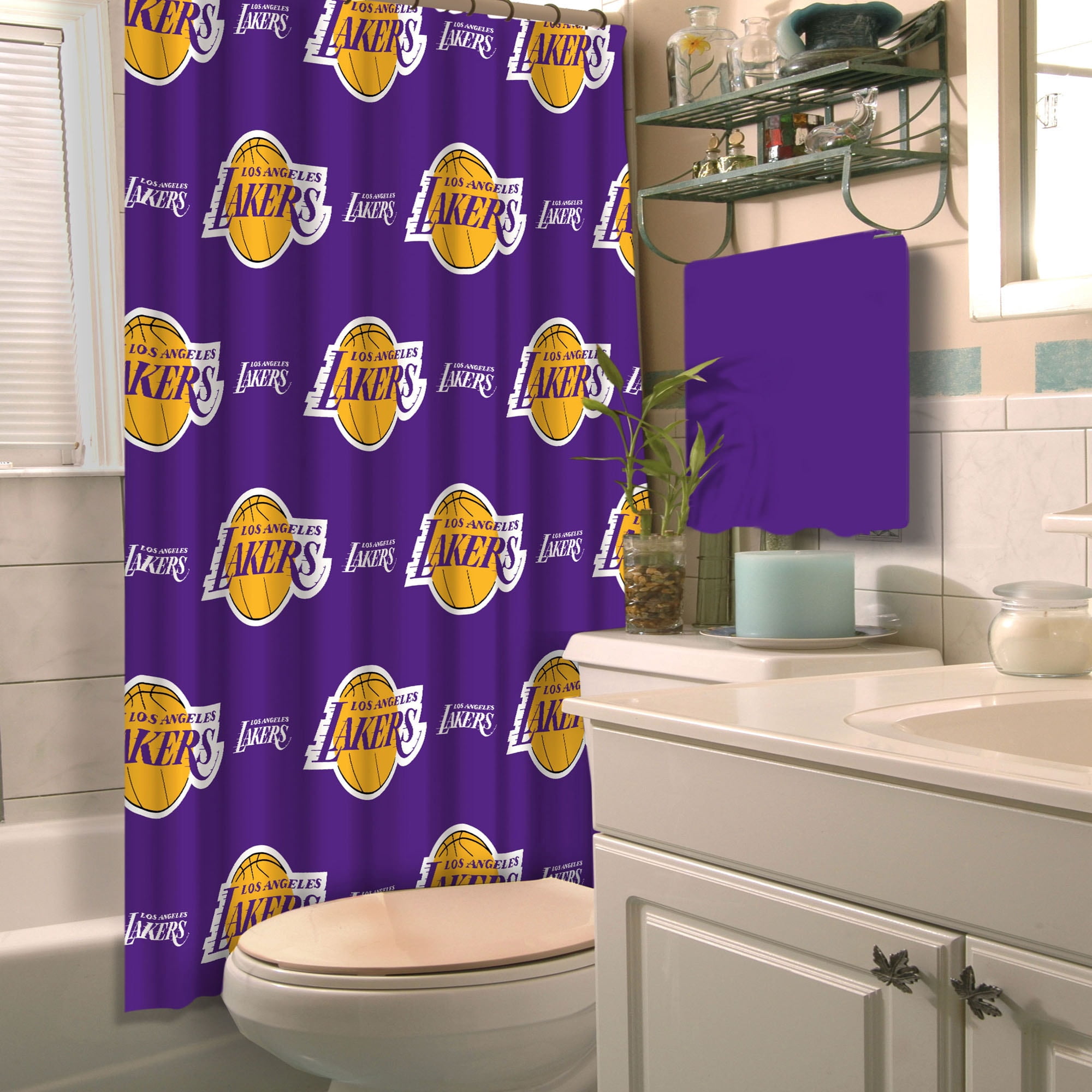 Nba Los Angeles Lakers 72 X 72 Shower Curtain 1 Each Walmart Com Walmart Com